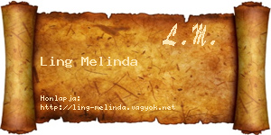 Ling Melinda névjegykártya